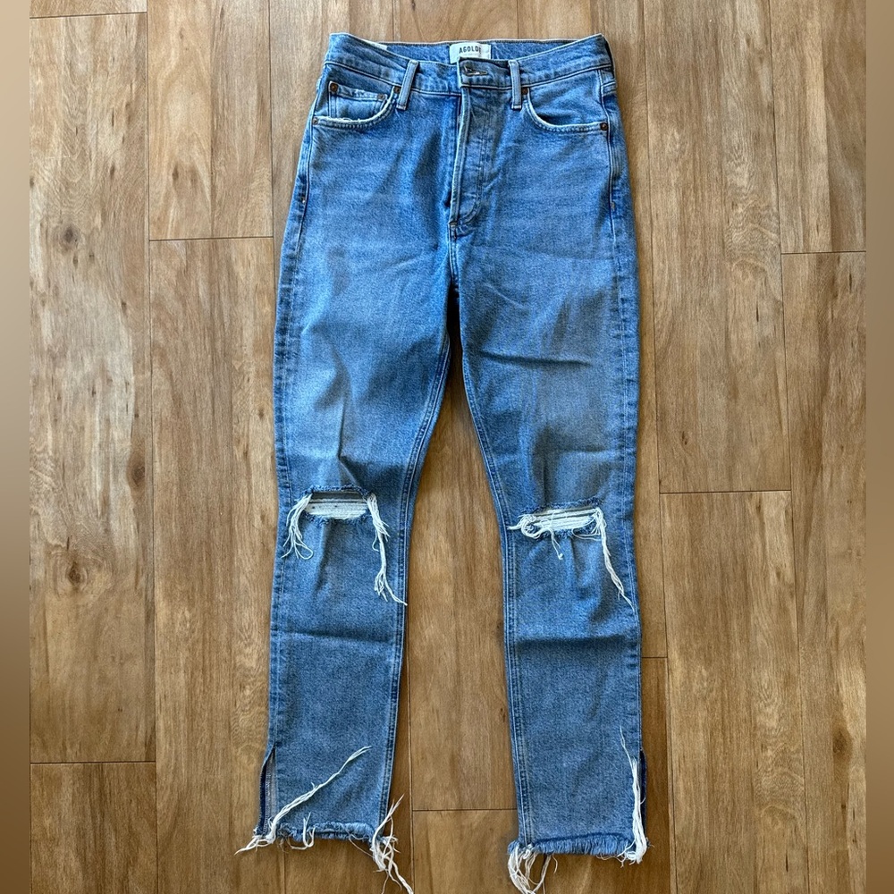 Agolde High-waisted blue jeans